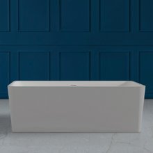 Ванна Abber Stein из искусственного камня 170 х 80 см, белая матовая, AS9623