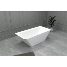 Ванна Abber Stein из искусственного камня 180 х 85 см, белая матовая, AS9619