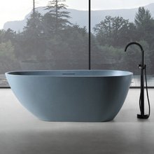 Ванна из искусственного камня Abber Dortmund 170 х 75 см, серая, AM9911G