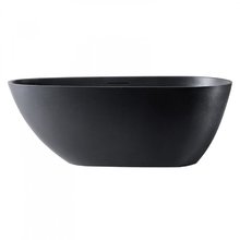 Ванна из искусственного камня Abber Dortmund 170 х 75 см, черная матовая, AM9911B