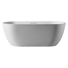Ванна из искусственного камня Abber Frankfurt 170 х 75 см, белая матовая, AM9941