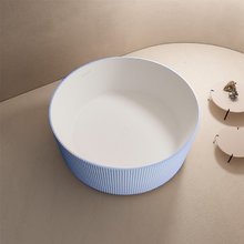 Ванна Abber Stein из искусственного камня 150 х 150 см, голубая, AS9679Blau