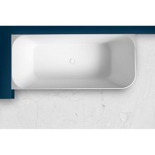 Ванна Abber Stein из искусственного камня 170 х 75 см, белая матовая, левая/правая, AS9621-1.7 L/AS9621-1.7 R