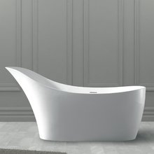 Ванна Abber Stein из искусственного камня 169 х 75 см, белая матовая, AS9618