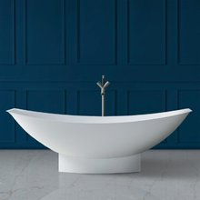 Ванна Abber Stein из искусственного камня 180 х 80 см, белая матовая, AS9610