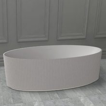 Ванна Abber Stein из искусственного камня 180 х 85 см, белая матовая, AS9627