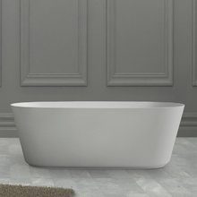 Ванна Abber Stein из искусственного камня 160 х 80 см, белая матовая, AS9606