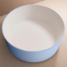 Ванна из искусственного камня Abber Stein 150 x 150 см отдельностоящая, голубая, AS9679Blau