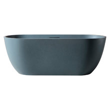 Ванна из искусственного камня Abber Frankfurt 170 x 75 см отдельностоящая, серый матовый, AM9941G