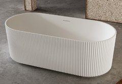 Ванна из искусственного камня Abber Stein 170 x 75 см отдельностоящая, белый, AS9601
