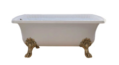 Ванна из литьевого мрамора Migliore OLIVIA 24628 на лапах Migliore, фурнитура бронза, 174 х 80 х 66 см