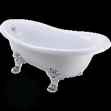 Ванна из литьевого мрамора Migliore BELLA 24624 на лапах Migliore, фурнитура хром, 170 х 80 х 74 см