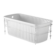 Ванна Migliore Olivia 24327 Console 174 х 80 х 66 см, из литьевого мрамора, фурнитура хром, панель белая глянцевая