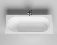 Ванна Salini Ornella 170 x 75 х 61 см, из искусственного камня S-Sense, белый глянцевый, 102311G