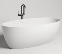Ванна Salini Alda 101911SM 178 х 92 см, из искусственного камня S-Stone, белый матовый