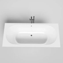 Ванна Salini Ornella Axis 180 x 80 х 60 см, из искусственного камня S-Sense, белый матовый, 103411M