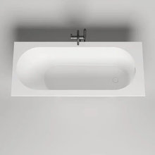 Ванна Salini Ornella Kit 170 x 80 х 60 см, из искусственного камня S-Sense, белый матовый, покраска по RAL снаружи, 102414MRH