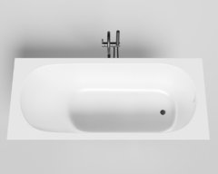 Ванна Salini Ornella Kit 170 x 70 х 60 см, из искусственного камня S-Sense, белый матовый, 102413M