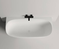 Ванна Salini Sofia Wall 170 х 80 х 58 см, из искусственного камня S-Sense, белый глянцевый, 102512G
