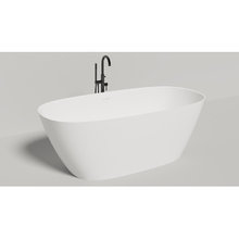 Ванна Salini Sofia 102529MRH, 185 х 90 см, из искусственного камня S-Sense, белый матовый, покраска по RAL снаружи