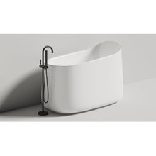 Ванна Salini Oriente Ofuro 1043101GRF, 140 х 80 см, из искусственного камня S-Sense, белый глянцевый, покраска RAL полностью