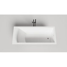 Ванна Salini Cascata 104223MRF, 180 х 80 см, из искусственного камня S-Stone, белый матовый, покраска по RAL полностью