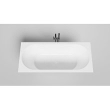 Ванна Salini Ornella Axis Kit 103523M, 170 х 75 см, из искусственного камня S-Stone, белый матовый