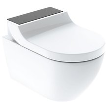 Электронный унитаз Geberit AquaClean Tuma Comfort 146.294.SJ.1 с крышкой-биде, панель черное стекло