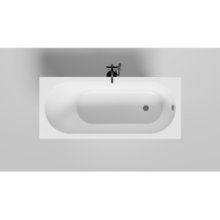 Ванна Salini Ornella 102316GRF, 160 х 70 см, из искусственного камня S-Sense, белый глянцевый, покраска по RAL полностью