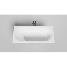 Ванна Salini Ornella Kit 102416GRH, 160 х 70 см, из искусственного камня S-Sense, белый глянцевый, покраска внутренней поверхности RAL