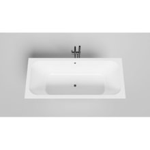 Ванна Salini Orlanda Axis 103213MRH, 170 х 75 см, из искусственного камня S-Sense, белый матовый, покраска внутренней поверхности RAL