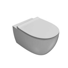 Подвесной унитаз безободковый Globo 4All MDS03.BI 36 х 54 см, белый (Bianco)