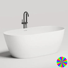 Ванна Salini Sofia 170 х 80 см, из искусственного камня S-Sense, белый глянцевый, покраска по RAL снаружи, 102516GRH