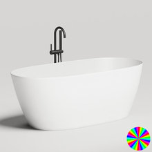 Ванна Salini Sofia Light 165 х 75 см, из искусственного камня S-Sense, белый глянцевый, покраска по RAL снаружи, 103611GRH