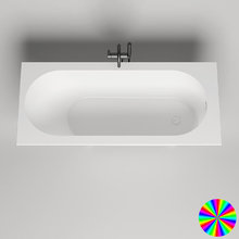 Ванна Salini Ornella Kit 180 x 80 см, из искусственного камня S-Sense, белый глянцевый, покраска по RAL полностью, 102412GRF