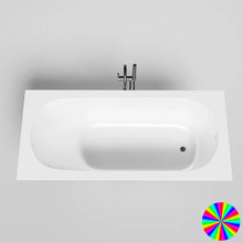 Ванна Salini Ornella 180 x 80 см, из искусственного камня S-Stone, белый матовый, покраска по RAL полностью, 102322MRF