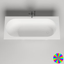 Ванна Salini Ornella Kit 170 x 75 см, из искусственного камня S-Sense, белый глянцевый, покраска по RAL снаружи, 102411GRH