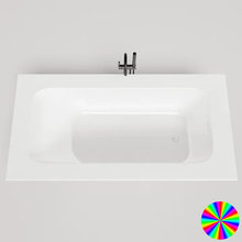 Ванна Salini Orlanda Plus Kit 190 x 100 см, из искусственного камня S-Stone, белый матовый, покраска по RAL снаружи, 102124MRH