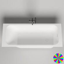 Ванна Salini Orlanda Kit 180 x 80 см, из искусственного камня S-Sense, белый глянцевый, покраска по RAL снаружи, 102112GRH