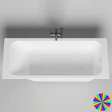 Ванна Salini Orlanda Kit 170 x 70 см, из искусственного камня S-Stone, белый матовый, покраска по RAL полностью, 102121MRF