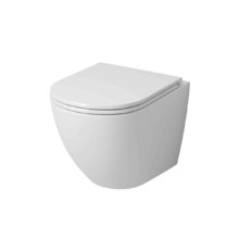 Подвесной унитаз Grossman Торнадо GR-4455SQ, безободковый, с крышкой-сиденьем Soft-Close