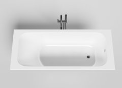 Ванна Salini Orlanda 170 x 70 см, из искусственного камня S-Sense, белый глянцевый, покраска по RAL полностью, 102011GRF