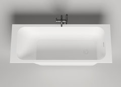 Ванна Salini Orlanda 170 x 70 см, из искусственного камня S-Sense, белый глянцевый, покраска по RAL снаружи, 102011GRH