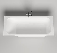 Ванна Salini Orlanda Kit 160 x 70 см, из искусственного камня S-Sense, белый глянцевый, покраска по RAL полностью, 102115GRF