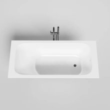 Ванна Salini Orlanda 160 x 70 см, из искусственного камня S-Sense, белый матовый, покраска по RAL полностью, 102015MRF