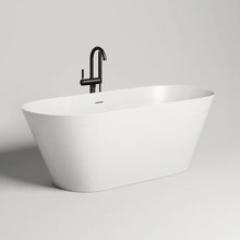 Ванна Salini Mona 170 x 72 х 58,5 см, из искусственного камня S-Stone, белый матовый, покраска по RAL полностью, 102922MRF