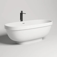 Ванна Salini Greca 180 x 80 х 61 см, из искусственного камня S-Stone, белый матовый, 103121M