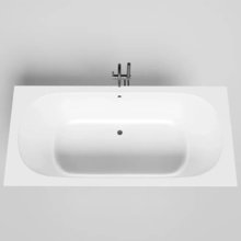 Ванна Salini Ornella Axis 190 x 90 х 60 см, из искусственного камня S-Stone, белый матовый, 103422M