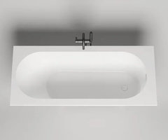 Ванна Salini Ornella Kit 170 x 80 х 60 см, из искусственного камня S-Sense, белый глянцевый, 102414G