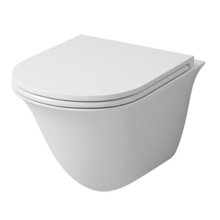 Подвесной унитаз Grossman, безободковый, крышка микролифт, GR-4412S